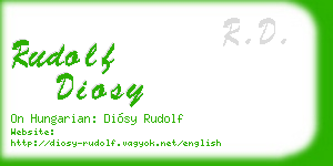rudolf diosy business card