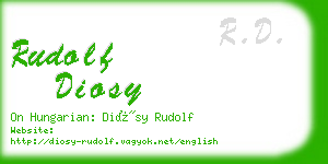 rudolf diosy business card